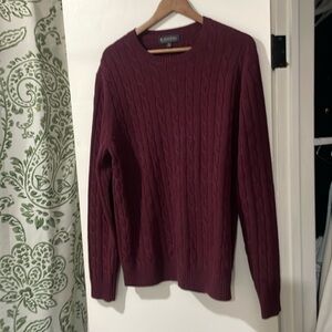 Brooks Brothers Scottish Lambswool burgundy Sweater XL